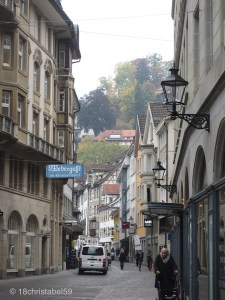 Gasse in St. Gallen
