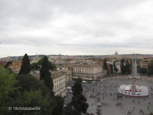 Aussicht von der Villa Borghese