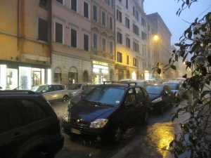 Regen in bella Roma