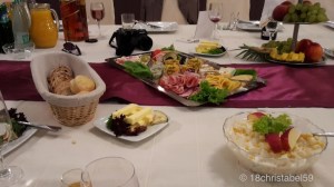 Dezentes Abendessen, ebenfalls 6x in dieser Variation